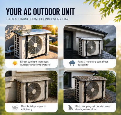 🛡️ AC Shield Pro™ | Heat, Rain & Dust Protection Cover