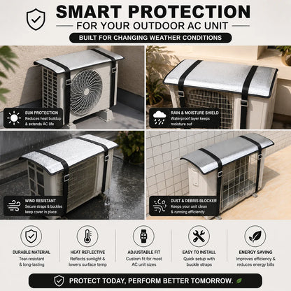 🛡️ AC Shield Pro™ | Heat, Rain & Dust Protection Cover